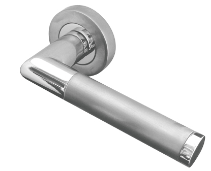 Mitred Twin Finish Lever Door Handle Set